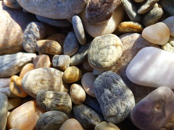 Full frame shot of pebbles