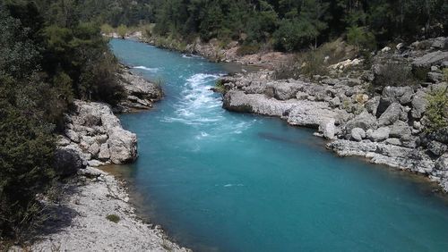 Rock formations in sea