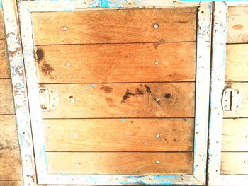 Full frame shot of old wooden door