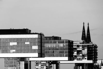 Low angle view of modern building