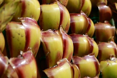 Full frame shot of fruits for sale in market