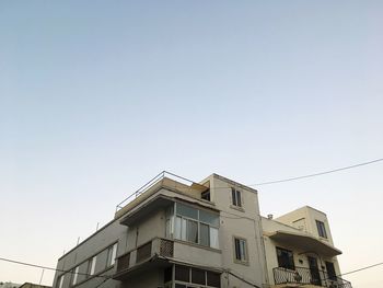 Exterior of building against clear sky