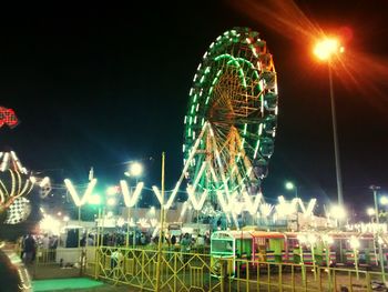 Ferris wheel at night