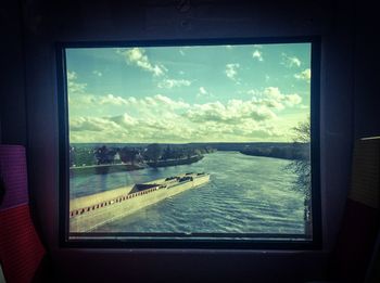 Reflection of clouds in water