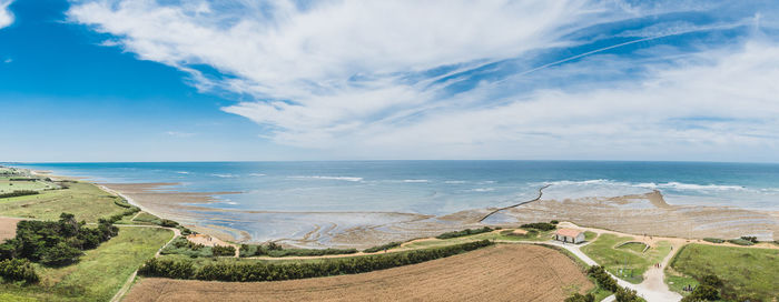 Panoramic view of sea against sky