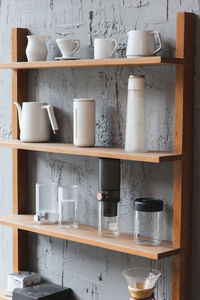 Coffee cup on table at home