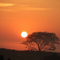 Scenic view of landscape at sunset