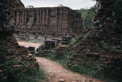 View of old ruin building