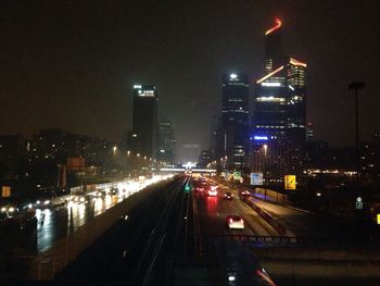 City street at night