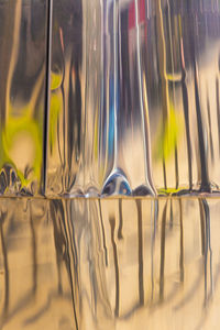 Full frame shot of glass table