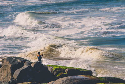 Scenic view of sea