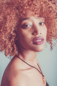 Portrait of young woman