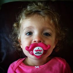 Close-up portrait of cute girl