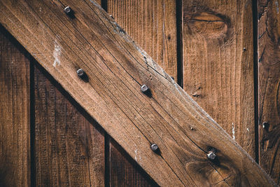 Full frame shot of wooden door