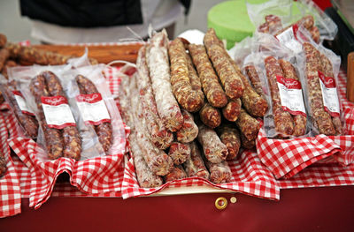 Close-up of food for sale