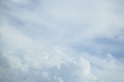 Low angle view of clouds in sky