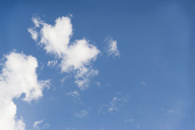 Low angle view of clouds in sky