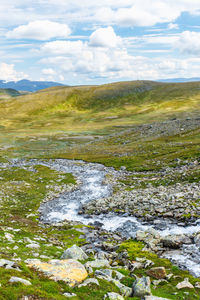 Scenic view of landscape against sky