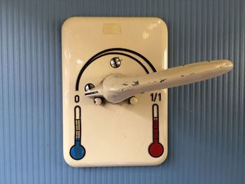View of thermostat