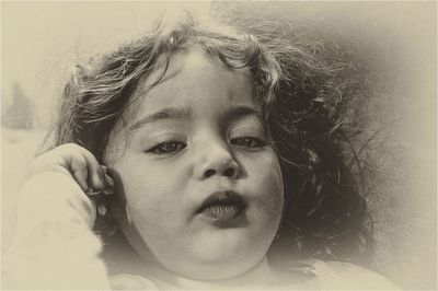 Close-up portrait of girl