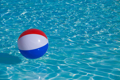 Ball in swimming pool