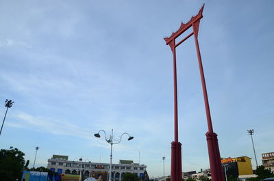 Low angle view of building against sky