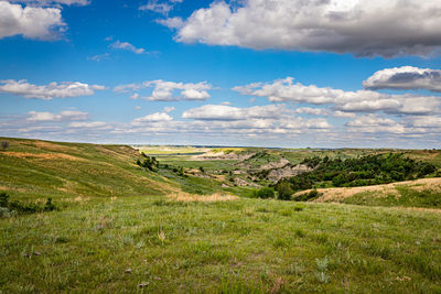 Scenic view of landscape against sky