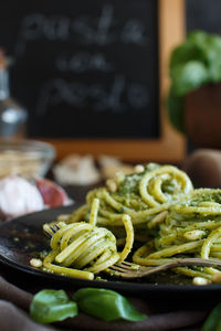 Close-up of vegetables on table at market