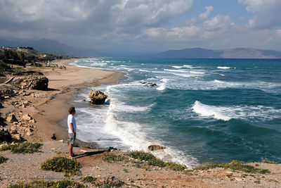 Scenic view of sea against sky
