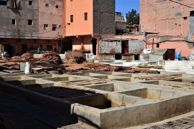 Tanneries of marrakech, dar dbagh, morocco