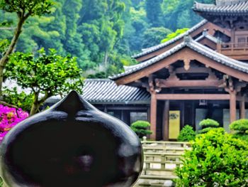Built structure with trees in background