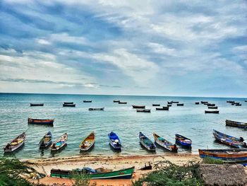 Scenic view of sea against sky