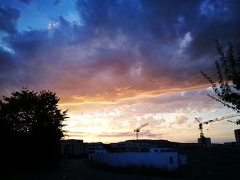 Scenic view of landscape against cloudy sky