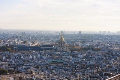 High angle view of city