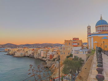 View in syros, cyclades, greece