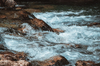 Scenic view of sea waves