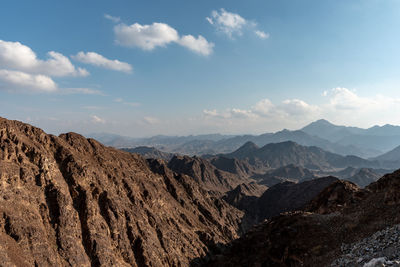 Wadi al qor, sharjah, united arab emirates,  road trip from wadi al qor to buraq dam in the mountain