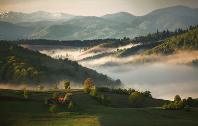 Scenic view of mountains 