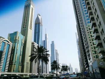 Low angle view of modern office building