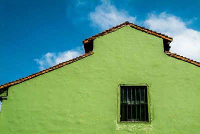 Low angle view of building against sky