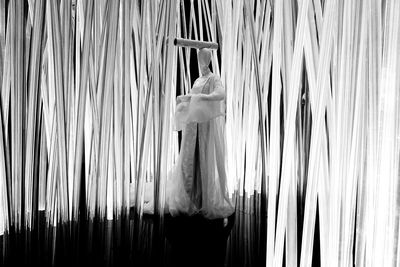 Reflection of trees in water