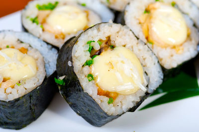 Close-up of food in plate