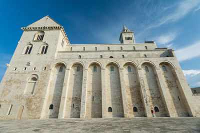 Low angle view of historical building against sky