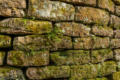 Full frame shot of stone wall