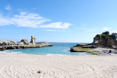 Scenic view of sea against sky