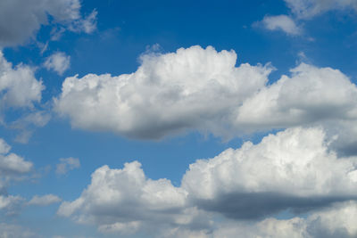 Low angle view of clouds in sky