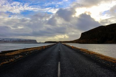 Road against sky