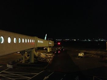 Illuminated lights at night