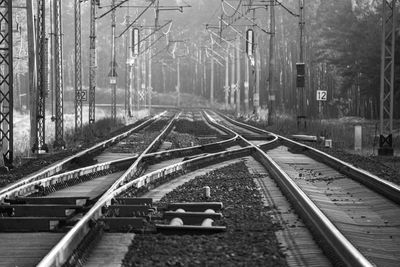 Railroad tracks- black and white theme