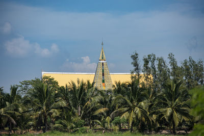 Low angle view of building against sky